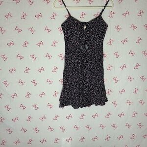 Aeropostale Black Floral Mini Dress